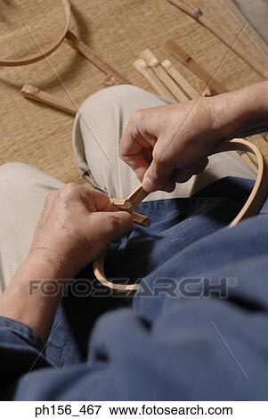 High angle view of a person's hands making a basket View Large Photo Image Stock Photo - High angle view of a person's hands making a basket. Fotosearch