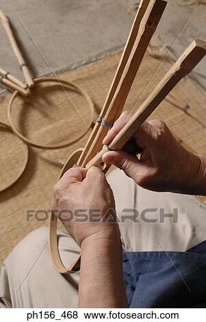 High angle view of a person's hands making a basket View Large Photo Image Stock Photo - High angle view of a person's hands making a basket. Fotosearch