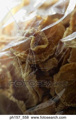 Stock Photo - Packet of crackers, close-up. Fotosearch