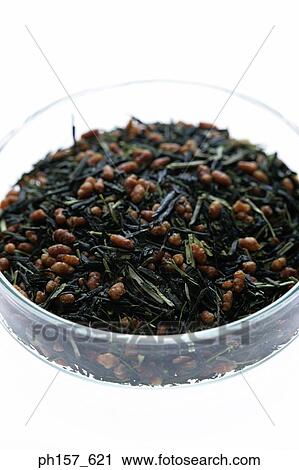 Stock Image - Seaweed and peanut in a clear container. Fotosearch