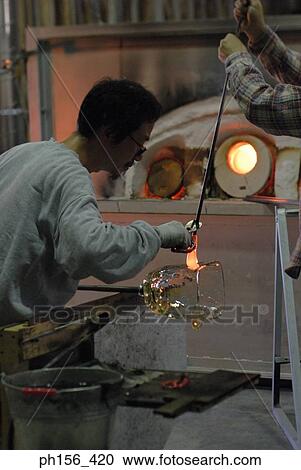 Side profile of two mid adult men molding glass View Large Photo Image Stock Image - Side profile of two mid adult men molding glass. Fotosearch