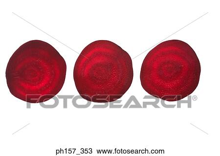 Stock Image - Three slices of turnip. Fotosearch