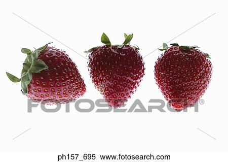 Three strawberries View Large Photo Image Stock Photography - Three strawberries. Fotosearch