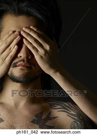 A pair of hands covering a man's eyes View Large Photo Image Stock Image - A pair of hands covering a man's eyes. Fotosearch