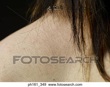 Close-up of a young man's neck, rear view View Large Photo Image Stock Photo - Close-up of a young man's neck, rear view. Fotosearch