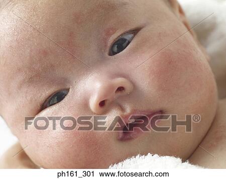 Stock Image - Close-up of baby. Fotosearch