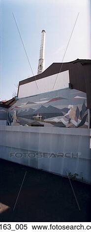Stock Photography - Mural on side of building. Fotosearch