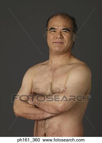 Portrait of a shirtless mature man View Large Photo Image Stock Image - Portrait of a shirtless mature man. Fotosearch