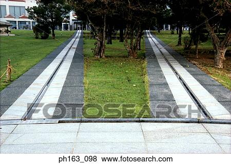 Stock Photo - Two parallel sidewalk. Fotosearch