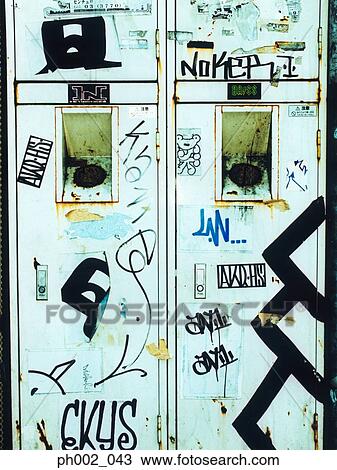 Graffiti on cabinet View Large Photo Image Stock Image - Graffiti on cabinet. Fotosearch
