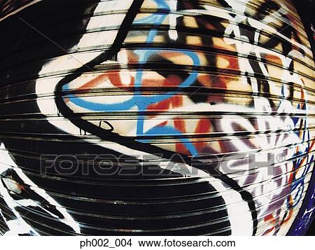 Graffiti on shutter View Large Photo Image Picture - Graffiti on shutter. Fotosearch