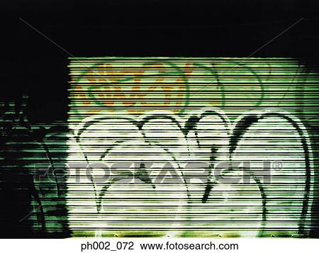 Graffiti on shutter View Large Photo Image Stock Image - Graffiti on shutter. Fotosearch