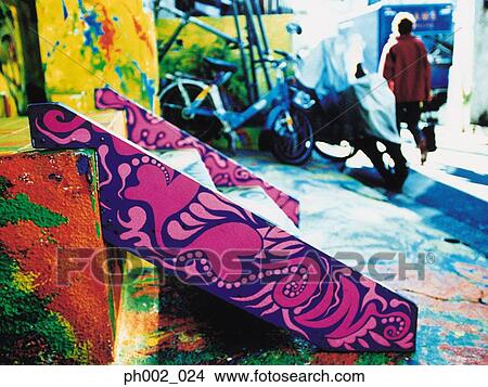 Graffiti on steps and floor View Large Photo Image Picture - Graffiti on steps and floor. Fotosearch