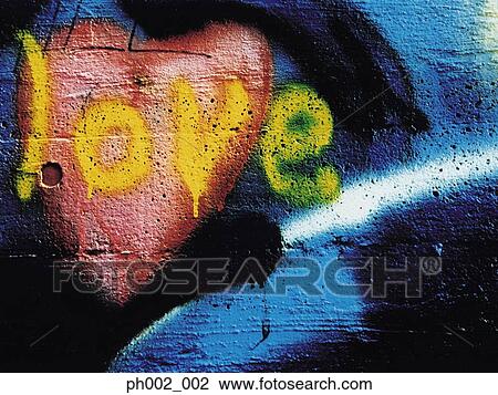 Stock Image - Graffiti on wall. Fotosearch
