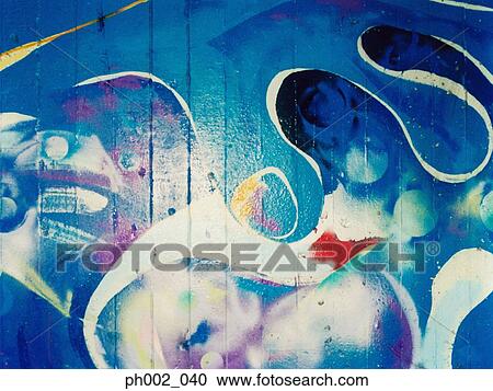 Stock Image - Graffiti on wall. Fotosearch