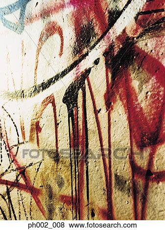 Graffiti on wall View Large Photo Image Stock Photo - Graffiti on wall. Fotosearch