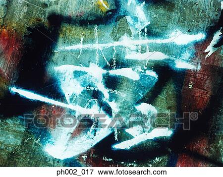 Graffiti on wall View Large Photo Image Stock Photo - Graffiti on wall. Fotosearch