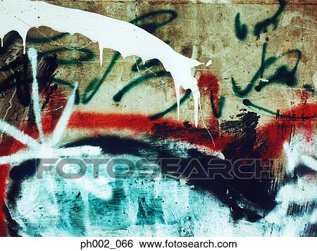 Stock Photograph - Graffiti on wall. Fotosearch