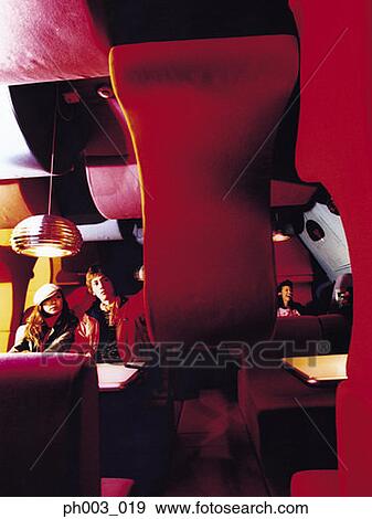 Diners at a cafe View Large Photo Image Stock Photo - Diners at a cafe . Fotosearch