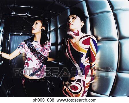 Women in a nightclub, portrait View Large Photo Image Stock Photo - Women in a nightclub, portrait . Fotosearch
