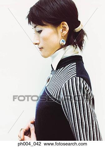 Young woman, profile, close up View Large Photo Image Stock Image - Young woman, profile, close up. Fotosearch
