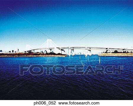 Tokyo Bay, Rainbow Bridge, Tokyo View Large Photo Image Stock Image - Tokyo Bay, Rainbow Bridge, Tokyo. Fotosearch