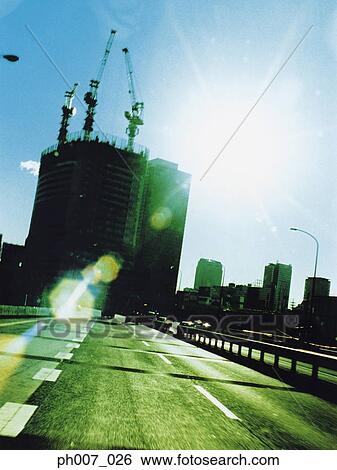 Buildings under construction, Tokyo Bay, Japan View Large Photo Image Stock Photograph - Buildings under construction, Tokyo Bay, Japan. Fotosearch
