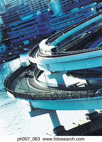 Monorail and highway of Rainbow Bridge, Tokyo, Japan View Large Photo Image Stock Image - Monorail and highway of Rainbow Bridge, Tokyo, Japan. Fotosearch