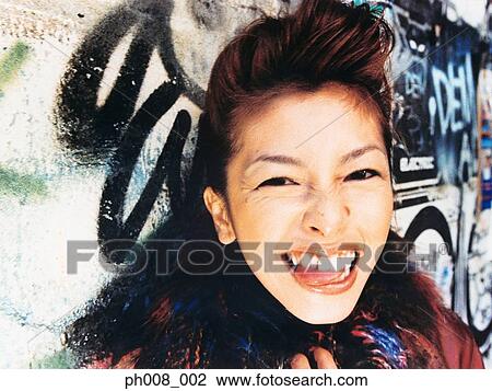 Portrait of woman laughing View Large Photo Image Stock Image - Portrait of woman laughing. Fotosearch