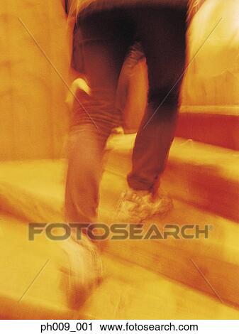 Blurred legs running up stairs (blurred motion) View Large Photo Image Stock Image - Blurred legs running up stairs (blurred motion) . Fotosearch