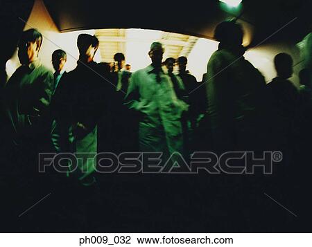 Commuters entering subway station (blurred motion) View Large Photo Image Stock Image - Commuters entering subway station (blurred motion). Fotosearch