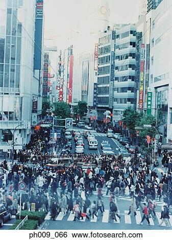 Crowd Walking In Shibuya, Tokyo, Japan View Large Photo Image Stock Photograph - Crowd Walking In Shibuya, Tokyo, Japan. Fotosearch