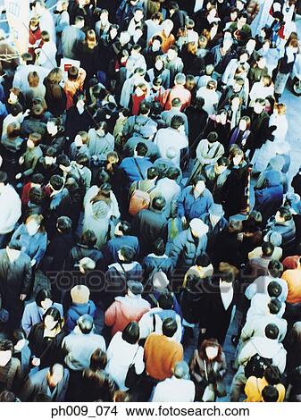 Picture - Crowd Walking In Tokyo . Fotosearch
