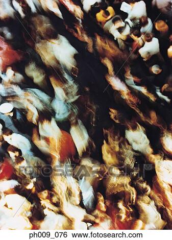 Stock Photograph - Crowd Walking In Tokyo . Fotosearch