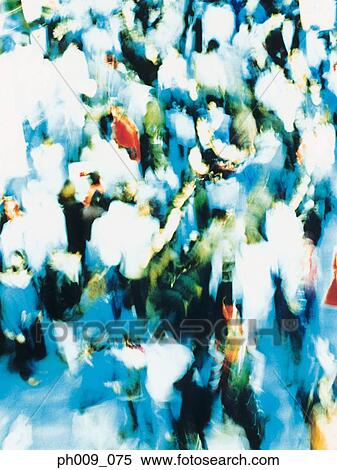 Stock Photography - Crowd Walking In Tokyo . Fotosearch