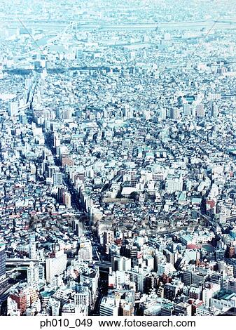 Aerial View of Toshima-ku, Tokyo, Japan View Large Photo Image Stock Photo - Aerial View of Toshima-ku, Tokyo, Japan. Fotosearch