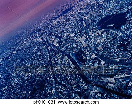 An aerial fisheye lens view of Meguro-ku, Tokyo, Japan View Large Photo Image Stock Image - An aerial fisheye lens view of Meguro-ku, Tokyo, Japan. Fotosearch