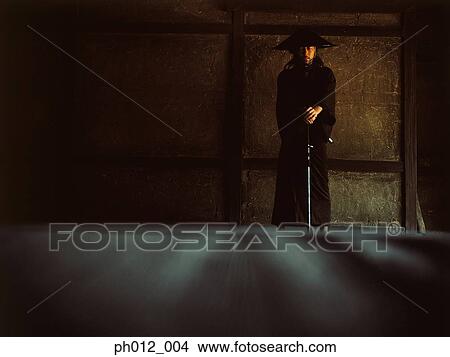 Samurai warrior in a room View Large Photo Image Picture - Samurai warrior in a room. Fotosearch