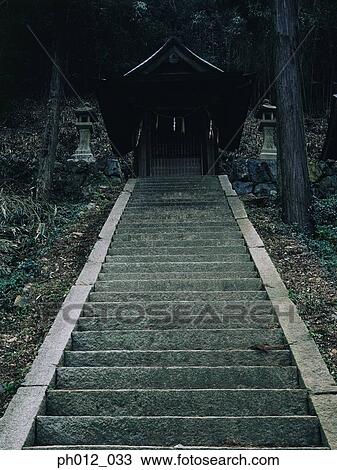 Stairs to a shrine View Large Photo Image Stock Image - Stairs to a shrine. Fotosearch