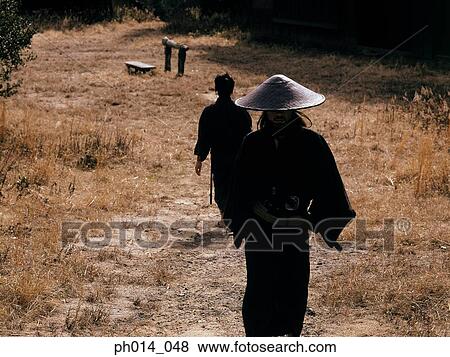 Portrait of two Samurai warriors View Large Photo Image Stock Photo - Portrait of two Samurai warriors. Fotosearch
