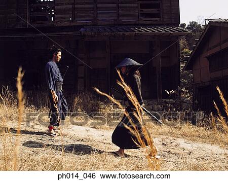 Portrait of two Samurai warriors View Large Photo Image Stock Photograph - Portrait of two Samurai warriors. Fotosearch