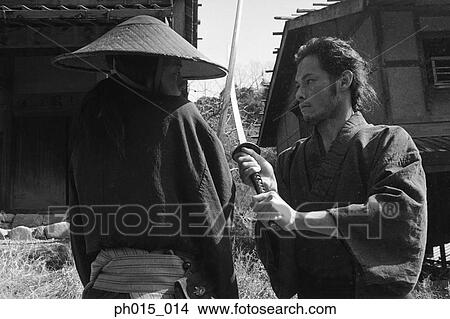 Picture - Two Samurai warriors fighting. Fotosearch