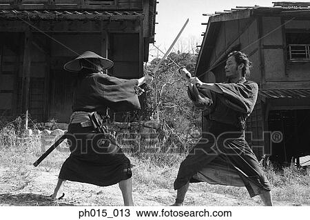 Two Samurai warriors fighting View Large Photo Image Stock Image - Two Samurai warriors fighting. Fotosearch