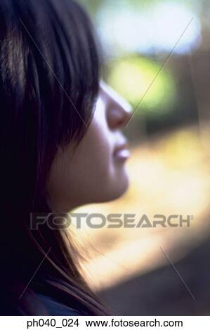 Side portrait of a School girl View Large Photo Image Picture - Side portrait of a School girl. Fotosearch