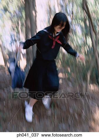School girl falling View Large Photo Image Stock Photo - School girl falling. Fotosearch