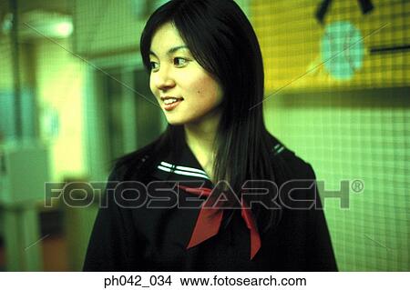 Picture - Portrait of an School girl. Fotosearch