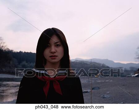 Stock Photo - Portrait of an Asian woman. Fotosearch