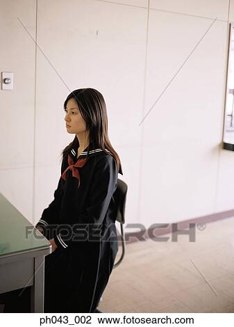 School girl sitting in the classroom View Large Photo Image Stock Image - School girl sitting in the classroom. Fotosearch