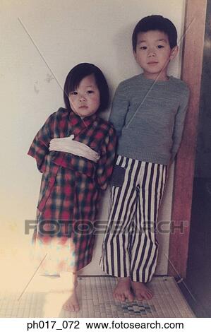 Brother and sister in pajamas View Large Photo Image Stock Image - Brother and sister in pajamas. Fotosearch