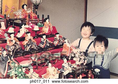 Brother, sister and Japanese figurines View Large Photo Image Stock Image - Brother, sister and Japanese figurines. Fotosearch